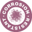 Logo Corrosion resistant · Glakor