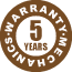 Logo 5 year mechanical parts · Glakor
