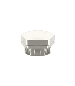 Atex Plug Ex d/e Nickel-Plated Blind NPT Thread · Glakor